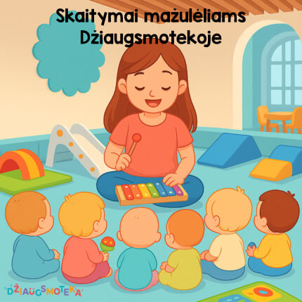 Skaitymai mažulėliams Džiaugsmotekoje!