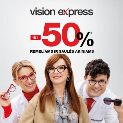 VISION EXPRESS. Didysis žiemos išpardavimas