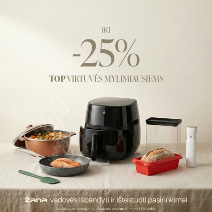 TOP virtuvės mylimiausiems iki -25 % nuolaida!