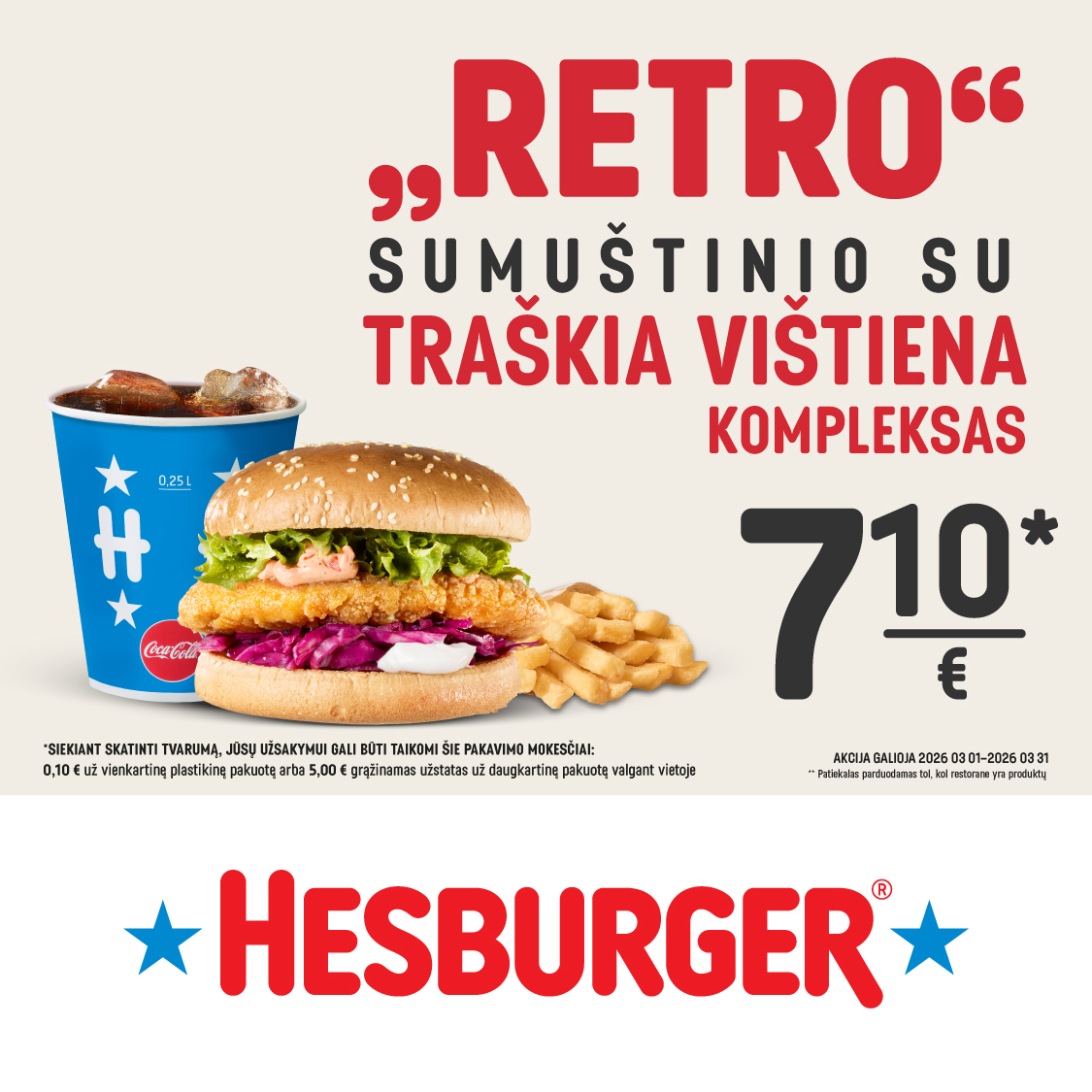 „Retro“ sumuštinio su traškia vištiena kompleksas.