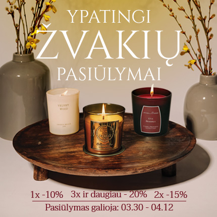 KRISPO. Ypatingas žvakių pasiūlymas