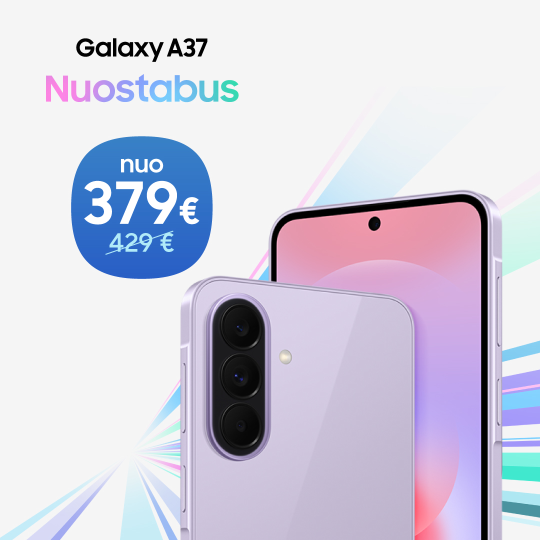 SAMSUNG SALONAS. Galaxy A37 – stilingas pasirinkimas kasdienai