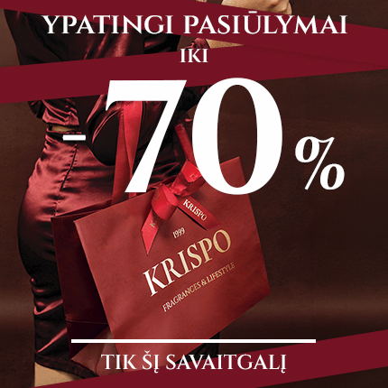 YPATINGI PASIŪLYMAI -70% NUOLAIDA