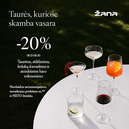 Taurės, kuriose skamba vasara
