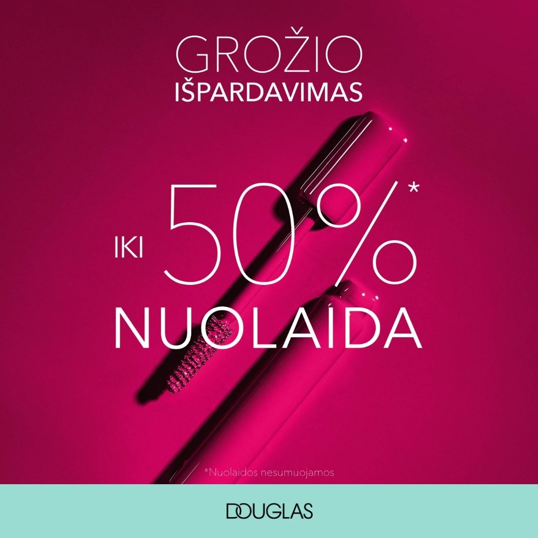 GROŽIO IŠPARDAVIMAS DOUGLAS IKI 50% NUOLAIDA