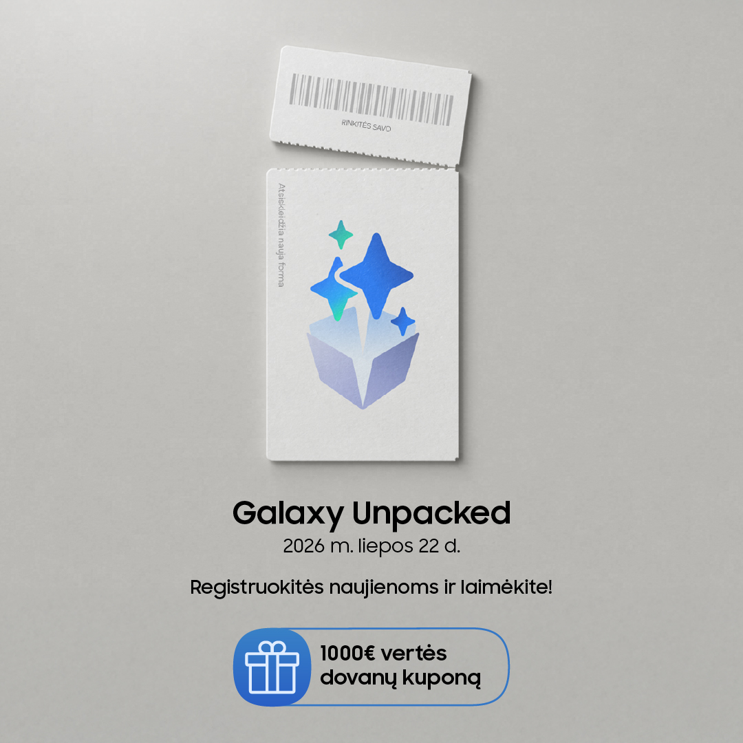 SAMSUNG SALONAS. Pirmieji gauna daugiau!