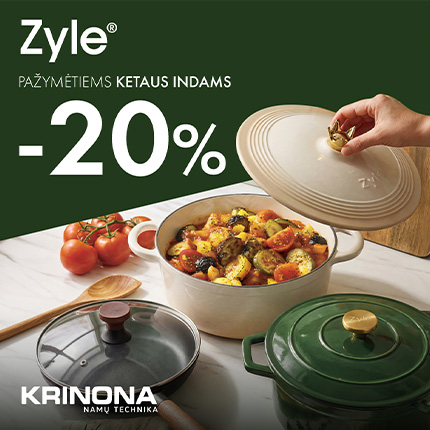 KRINONA. -20% nuolaida pažymėtiems ketaus indams