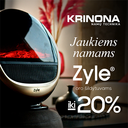 KRINONA. Iki -20% „Zyle“ oro šildytuvams