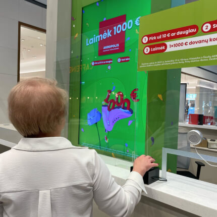 Besilankantiems „Akropoliuose“ – galimybė kasdien laimėti 1000 eurų