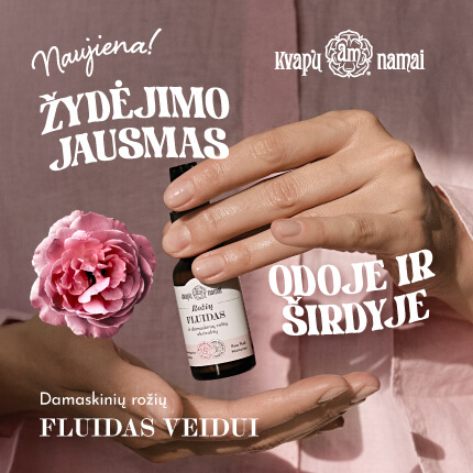 KVAPŲ NAMAI. NAUJIENA. Rožių fluidas veidui
