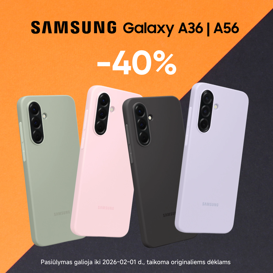 MOBILI PREKYBA. Iki -40% Samsung dėklams