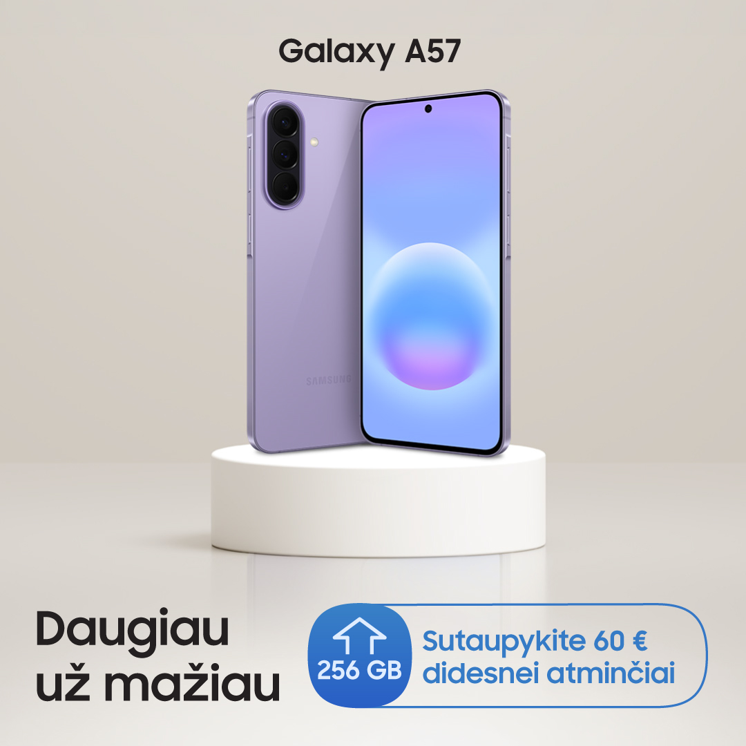 SAMSUNG SALONAS. Sutaupykite 60 € didesnei atminčiai