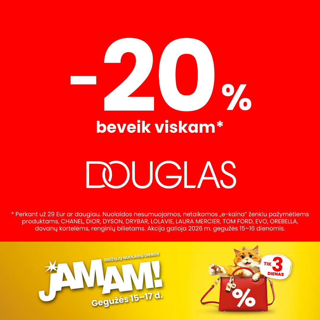 DOUGLAS. JAMAM pasiūlymai