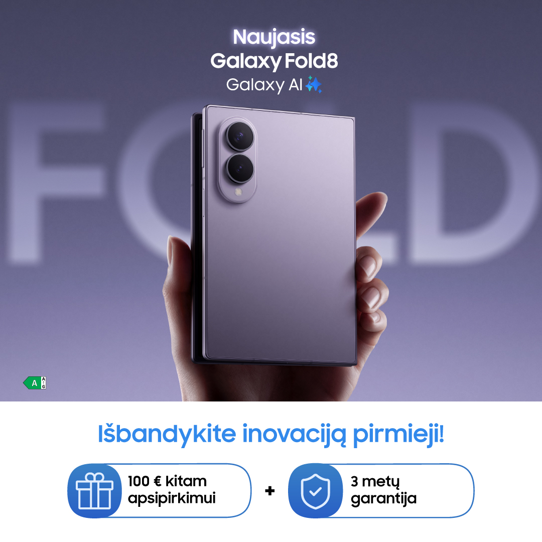 SAMSUNG. Susipažinkite su nauja forma – Galaxy Fold8