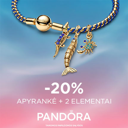 PANDORA. SUTAUPYKITE 20%