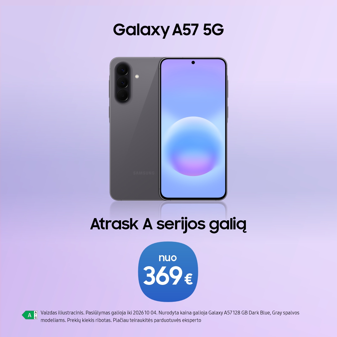 SAMSUNG SALONAS. Atrask A serijos galią