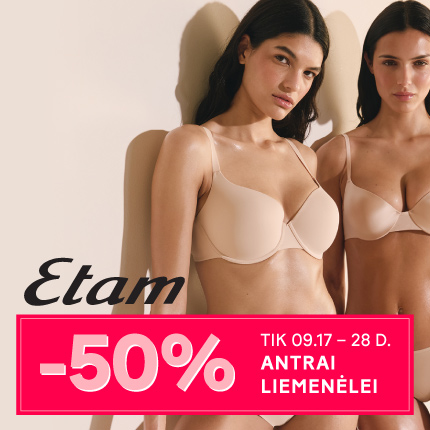 ETAM. -50% ANTRAI LIEMENĖLEI
