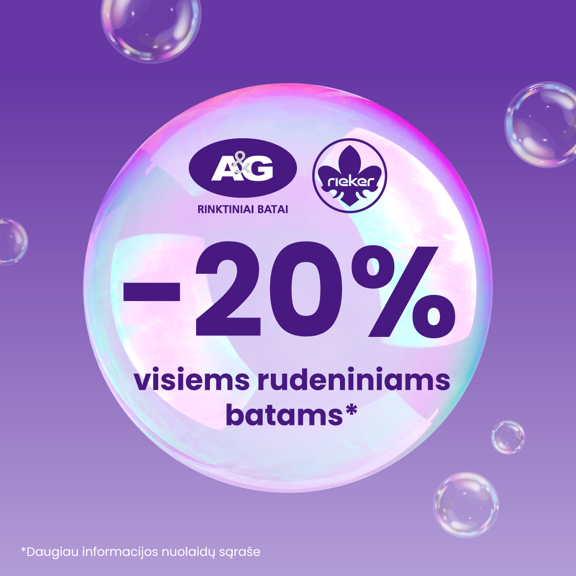 AG ir RIEKER. –50 % visiems rudeniniams batams*