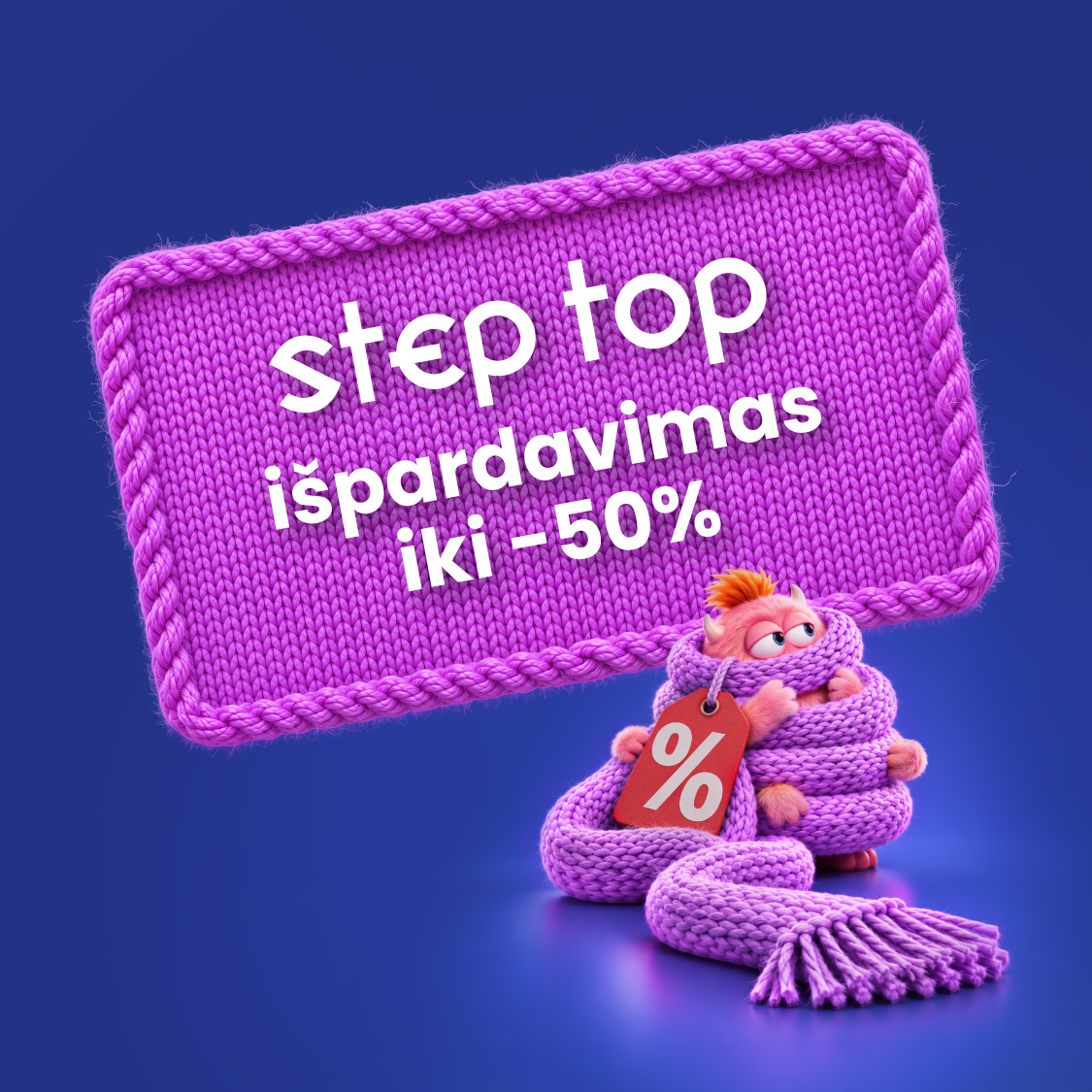 STEP TOP. VIDURIO SEZONO IŠPARDAVIMAS IKI –50 %