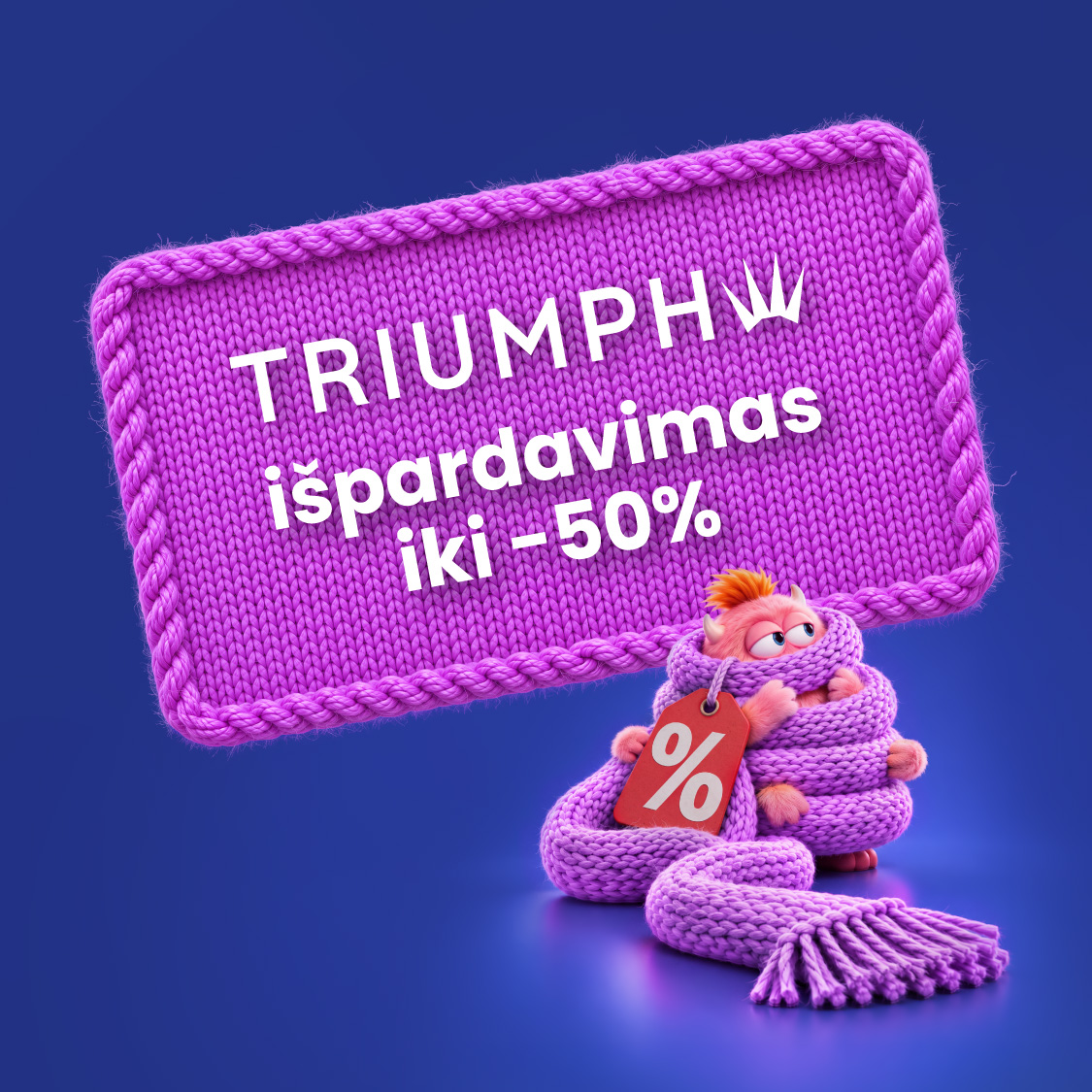 TRIUMPH. VIDURIO SEZONO IŠPARDAVIMAS IKI –50%