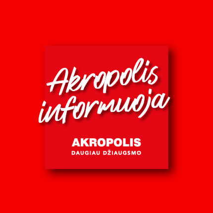 Nuo 09.13 d. į „Akropolius“ – tik turint galimybių pasą