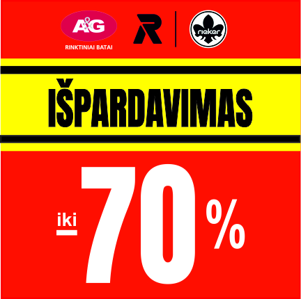 A&G / RIEKER. Finalinis išpardavimas STARTAVO iki 70%!