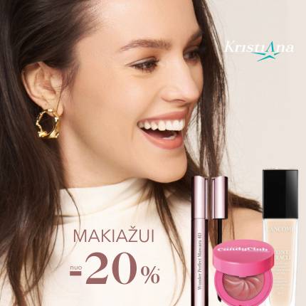 KRISTIANA. Tavo grožio spindesiui! MAKIAŽUI nuo – 20%