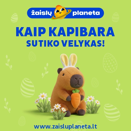 ŽAISLŲ PLANETA. Kaip Kapibara sutiko Velykas!
