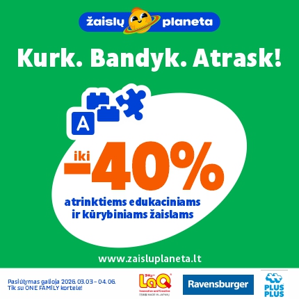 ŽAISLŲ PLANETA. Kūrybiškumo mėnuo!