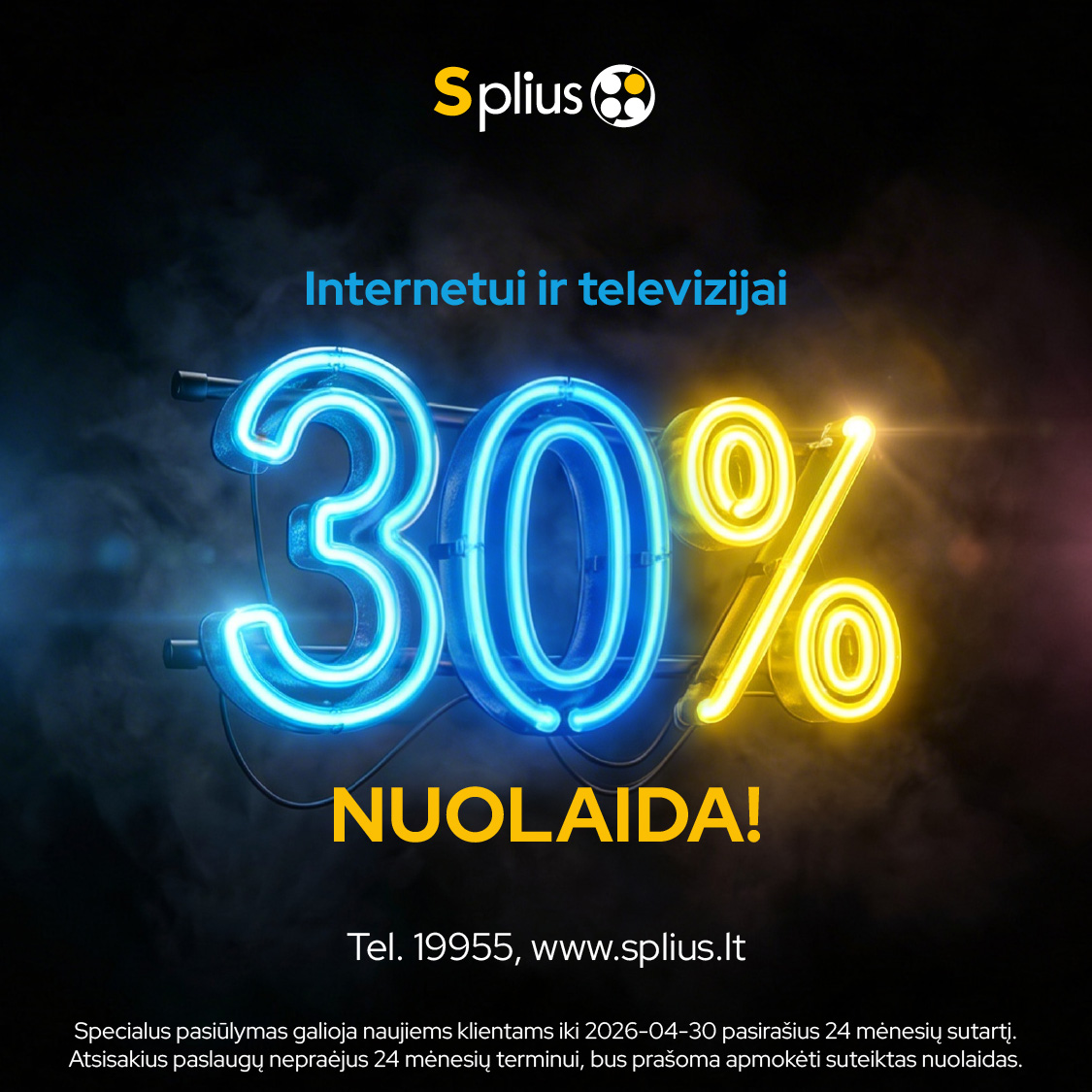 SPLIUS. Švęskite kartu su 30% nuolaida!