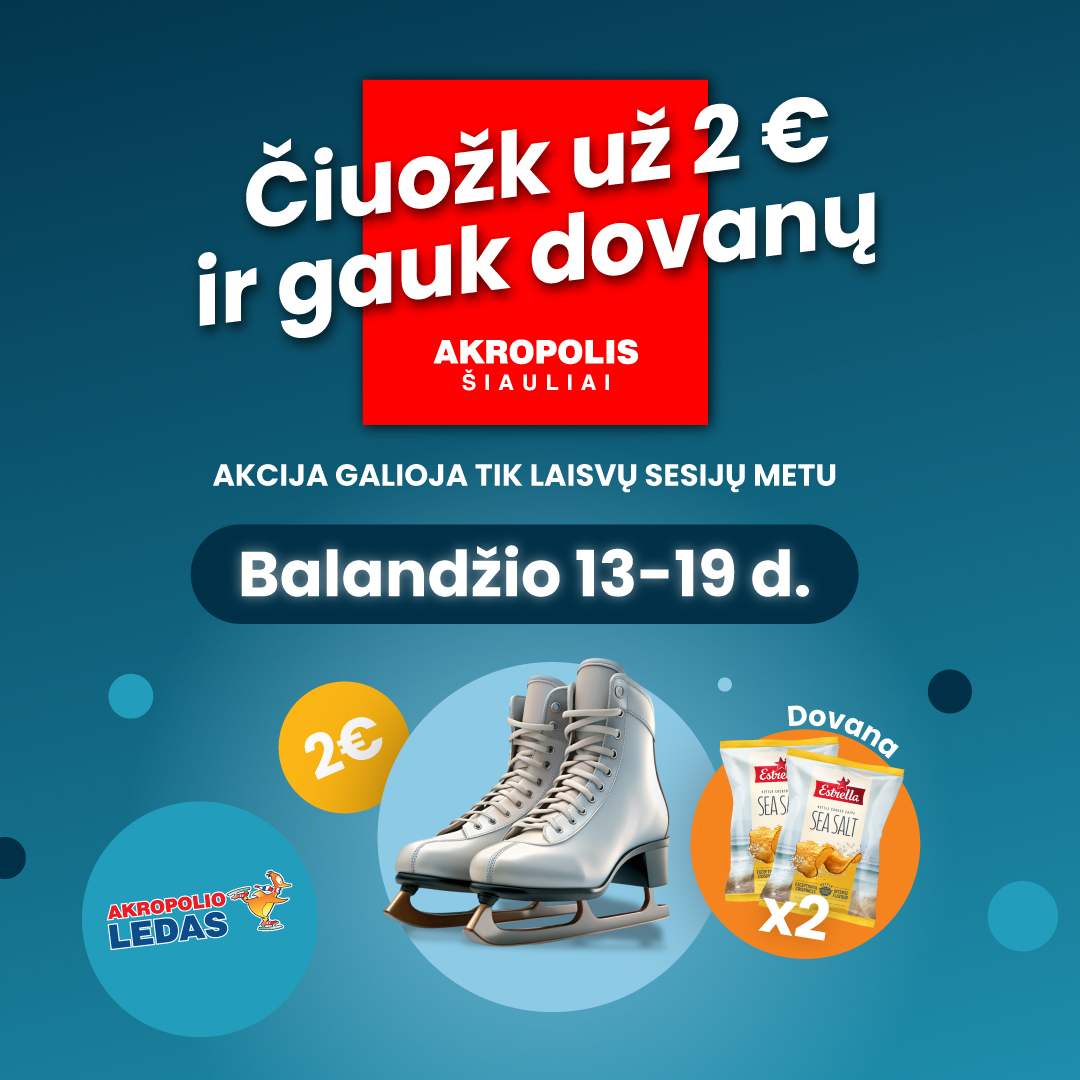 Čiuožk ant ledo už 2 Eur!