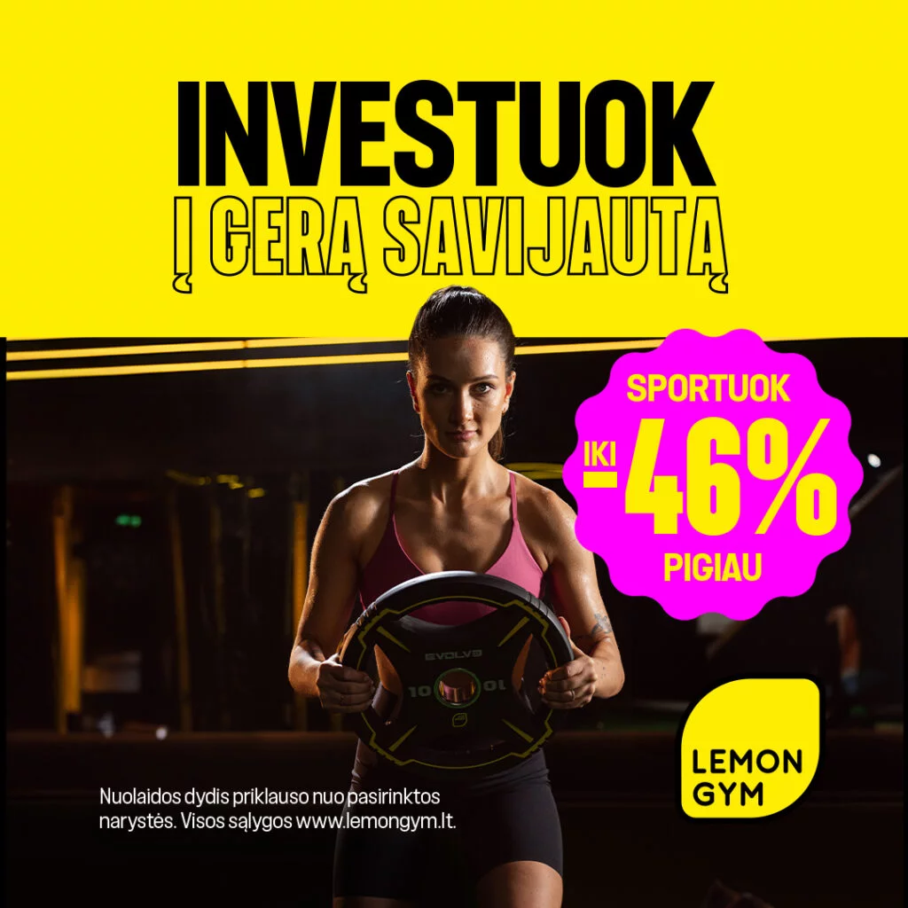 LEMON GYM. Narystėms iki -46%
