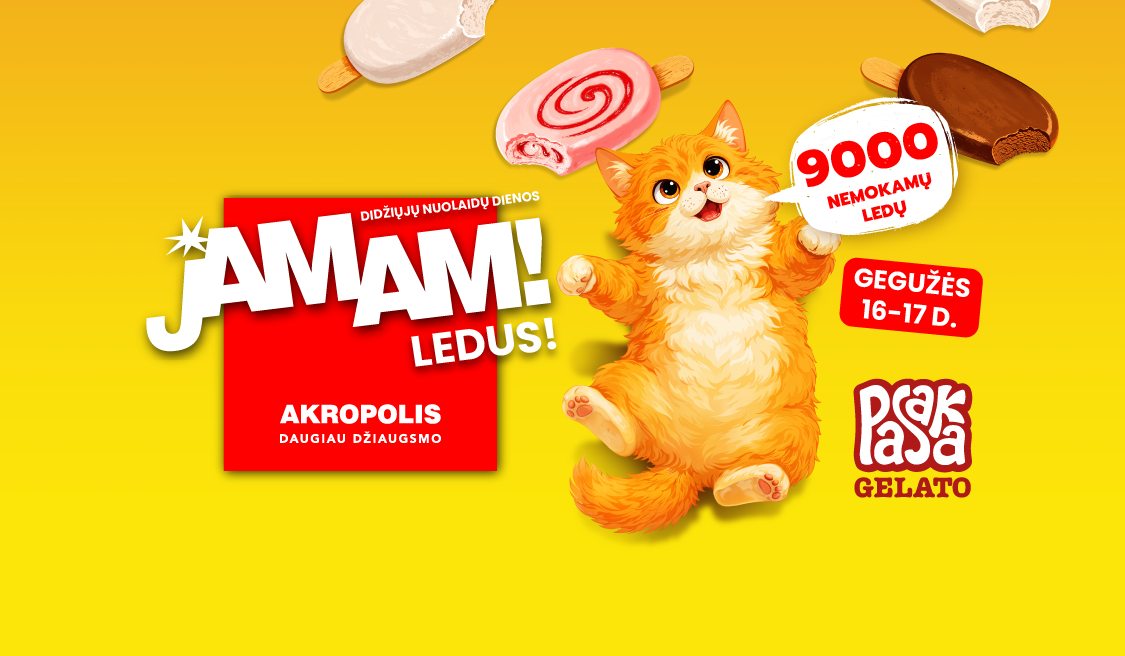 JAMAM! 9000 nemokamų ledų porcijų