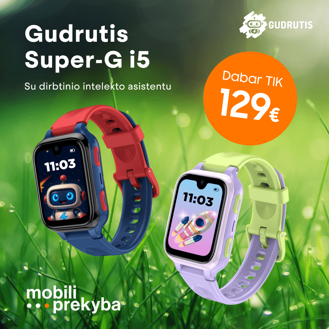 MOBILI PREKYBA. Gudrutis tik 129 Eur
