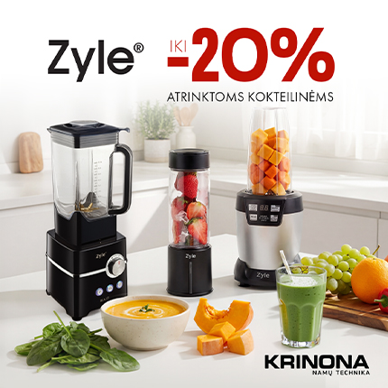 KRINONA. Iki -20% nuolaida pažymėtoms Zyle kokteilinėms