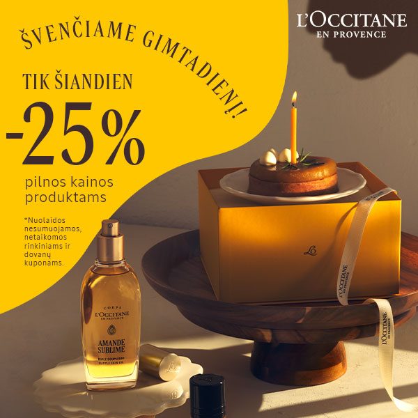 L’Occitane En Provence. 26 gimtadienis Lietuvoje