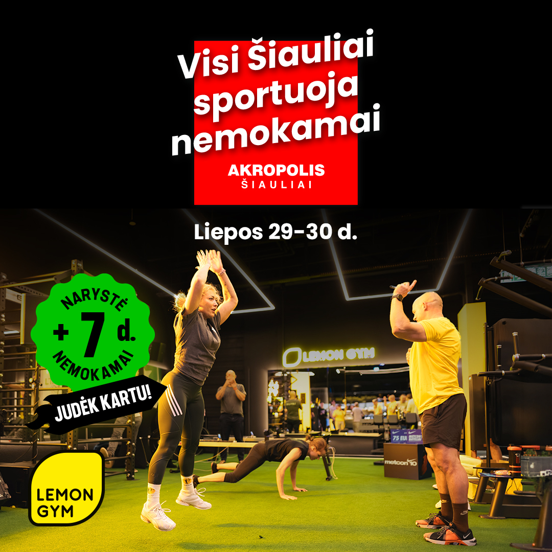 Visi Šiauliai sportuoja NEMOKAMAI
