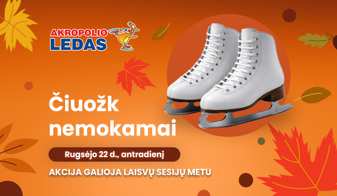 Ant ledo čiuožk NEMOKAMAI!