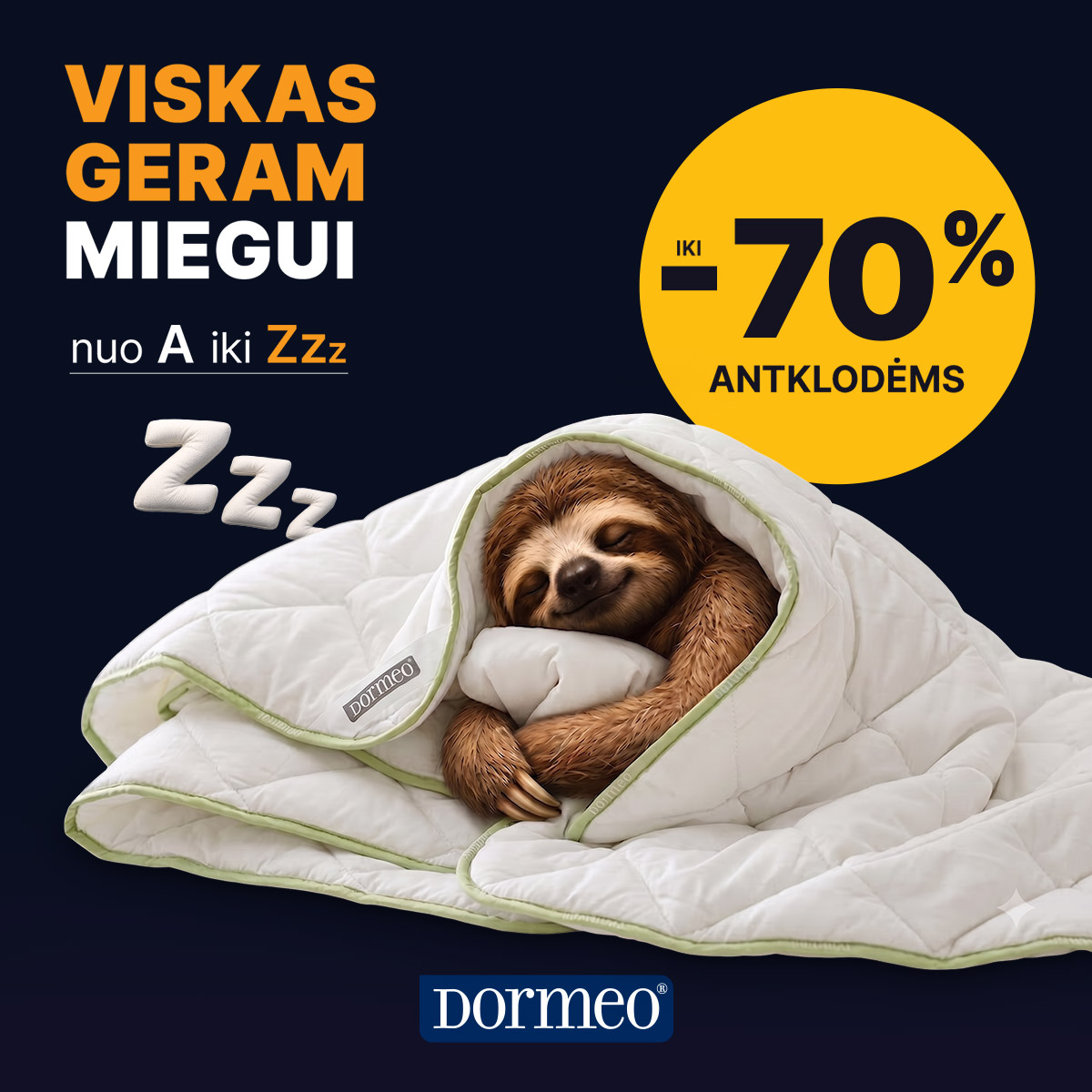 DORMEO HOME. Įsisupkite į šilumą su -70 % nuolaida!