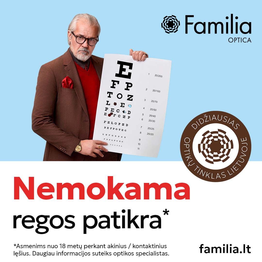 FAMILIA OPTICA. Nemokama regos patikra*