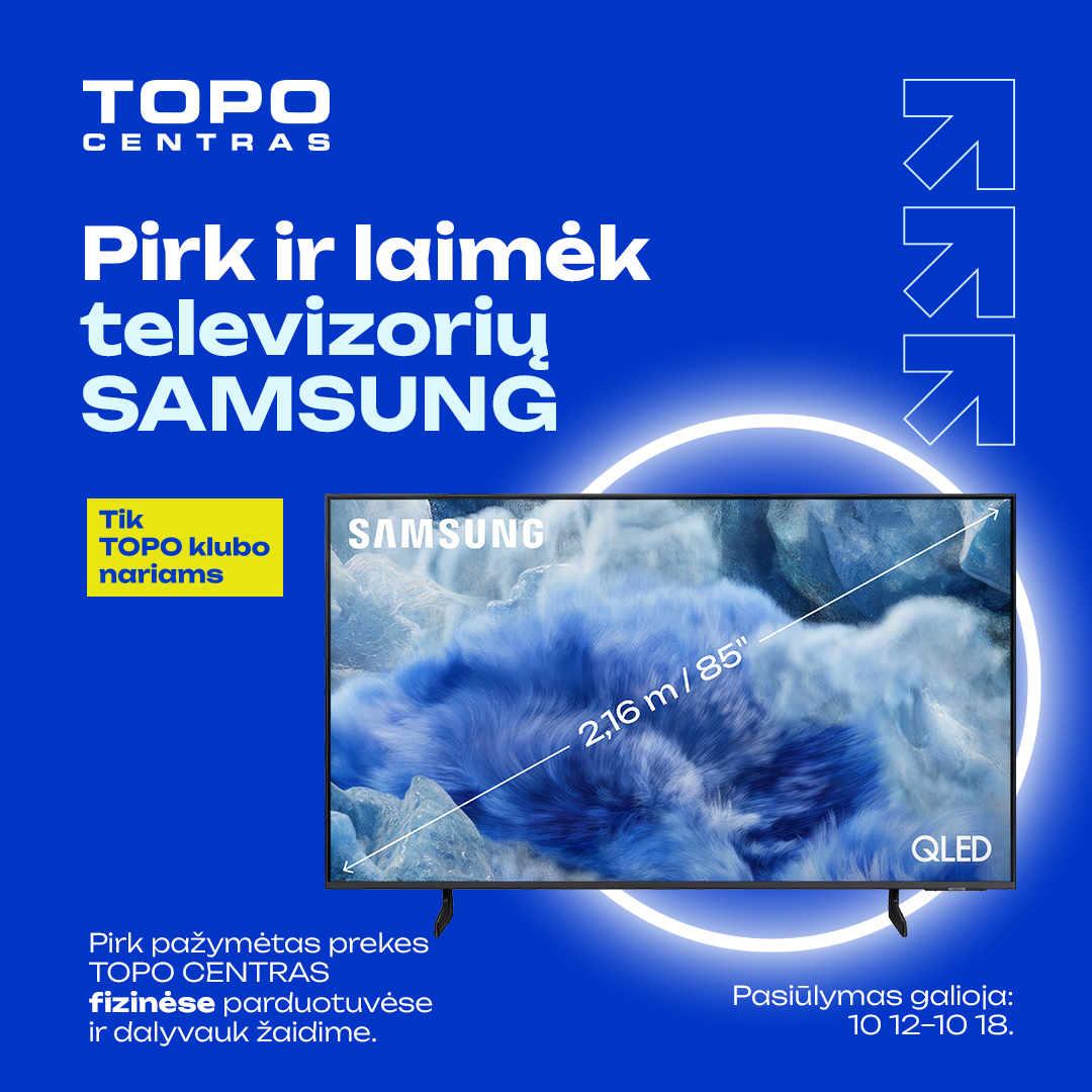 TOPO CENTRAS. Pirk ir dalyvauk žaidime