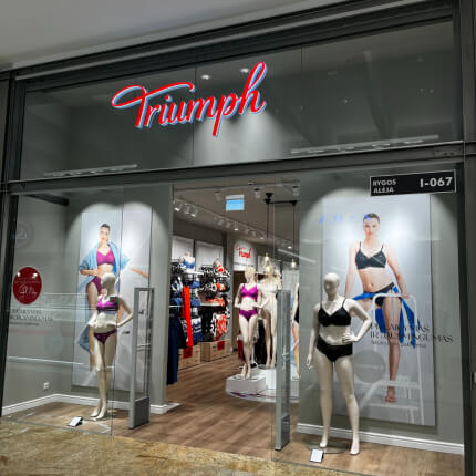 TRIUMPH. Atnaujinta parduotuvė!
