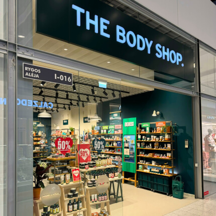 THE BODY SHOP. Atsinaujinusi parduotuvė!