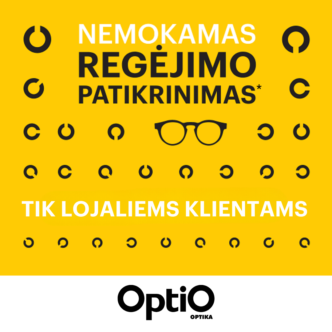 OPTIO. Nemokamas MINI regėjimo patikrinimas