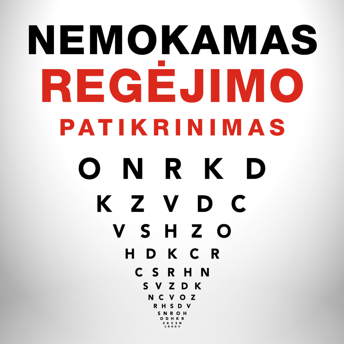 VISION EXPRESS. Nemokamas regėjimo patikrinimas