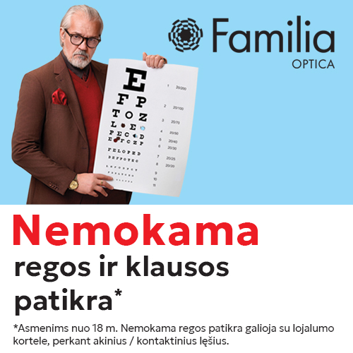 FAMILIA OPTICA. Nemokama regos ir klausos patikra