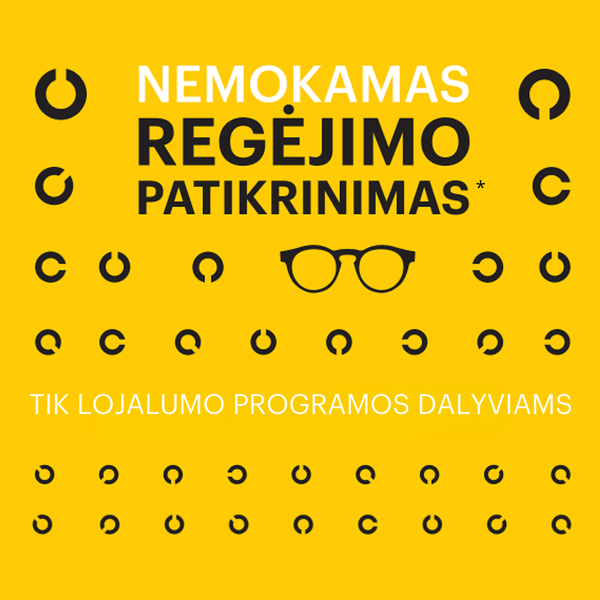OPTIO. Nemokamas MINI regėjimo patikrinimas