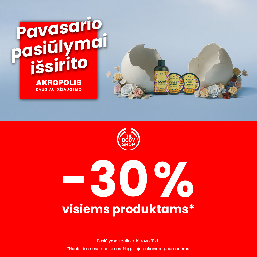 The Body Shop. -30 % visiems produktams*