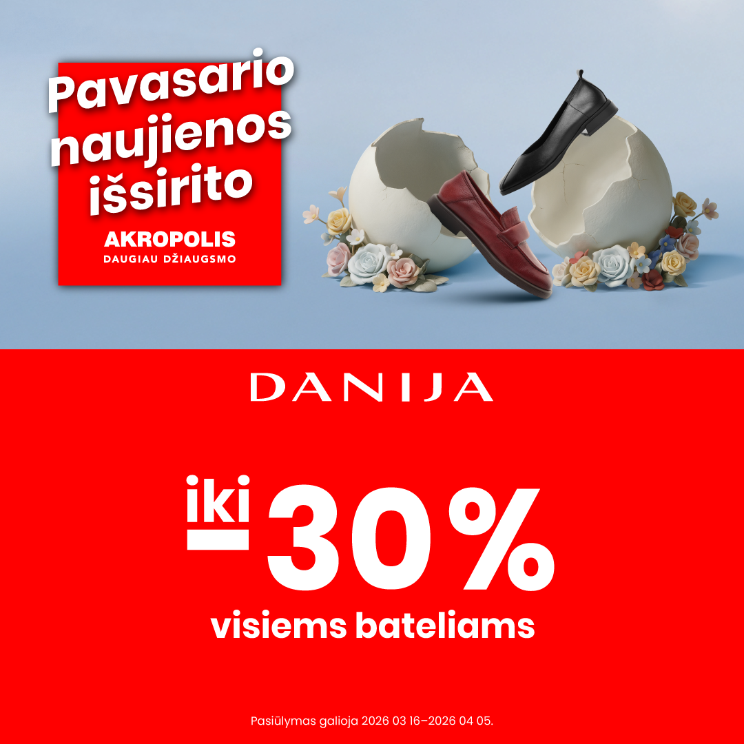 DANIJA. Visiems bateliams iki -30%