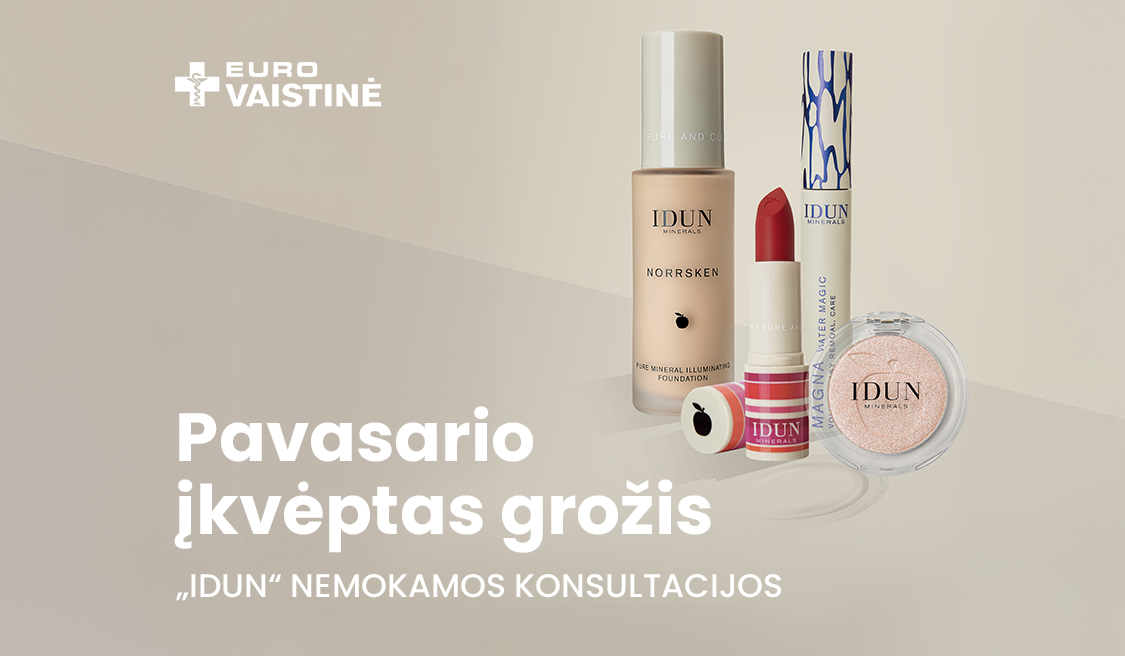 IDUN kosmetikos konsultacijos EUROVAISTINĖJE